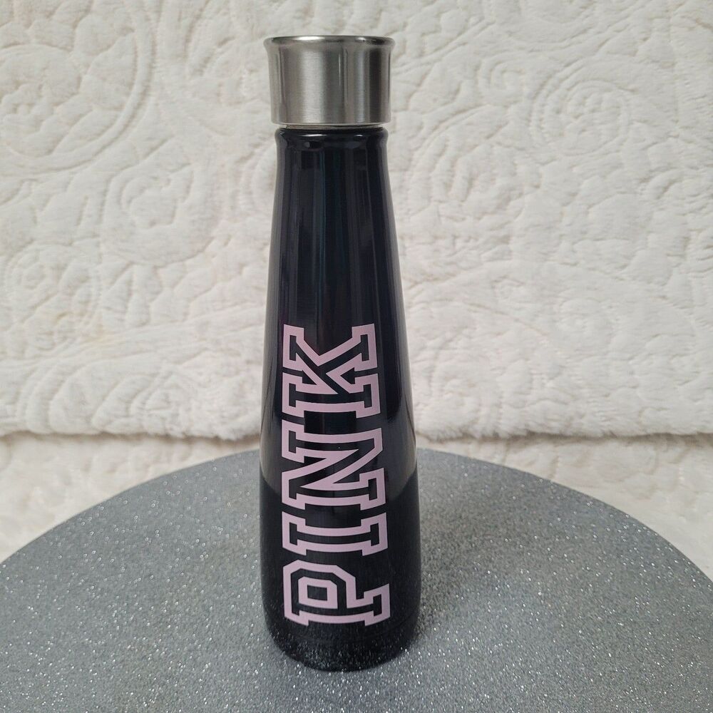 Sip by Swell x Victoria's Secret PINK Bottle Black Pink Print SS Insulated 15 oz